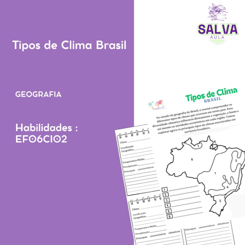 Tipos de clima do Brasil - Atividade