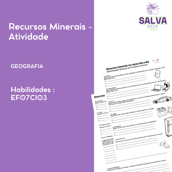 Recursos Minerais - Atividade!