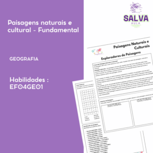 Paisagens naturais e culturais - Atividade
