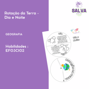 Movimento de Rotação da Terra - Dia e noite - Atividade - Ensino Fundamental I!