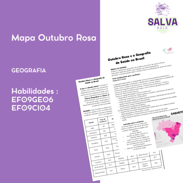 Mapa Câncer de Mama - Outubro Rosa!
