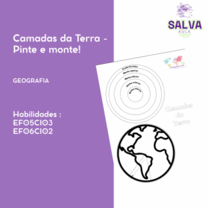 Camadas da Terra - Pinte e monte!