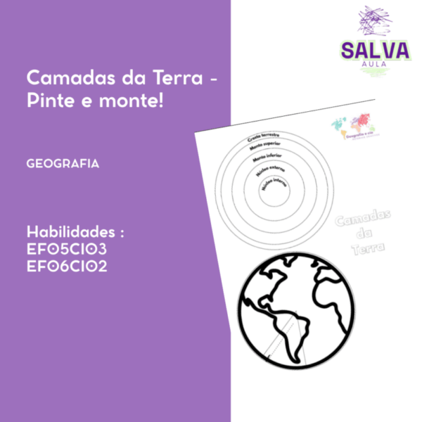Camadas da Terra - Pinte e monte!