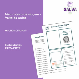 Meu roteiro de viagem - Volta às Aulas!