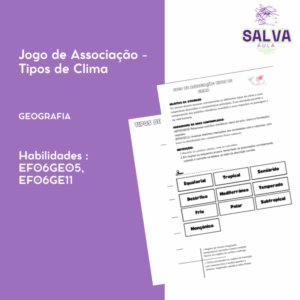 Jogo de Associação - Tipos de Clima