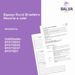 Espaço Rural Brasileiro - Recorte e cole!