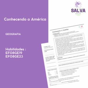 Interpretando o Mapa da América - Atividade Pronta