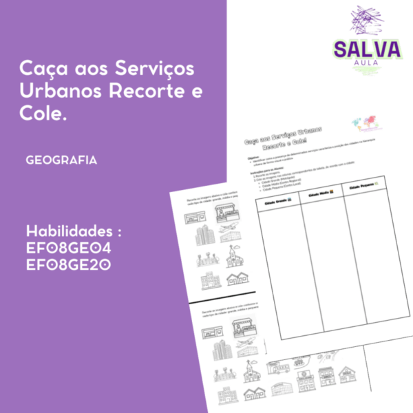 Caça aos Serviços Urbanos - Recorte e Cole