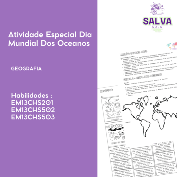 Atividade Especial para o Dia Mundial dos Oceanos