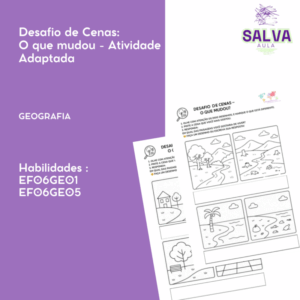 Desafio de Cenas: O que mudou - Atividade Adaptada