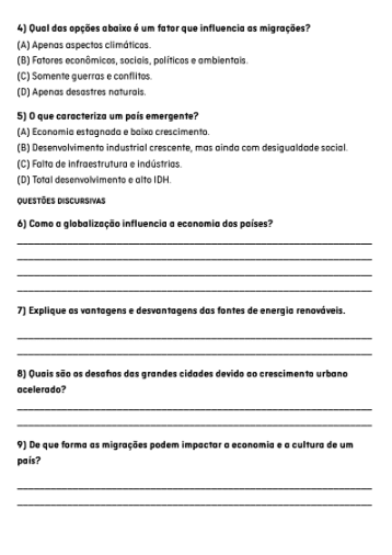 Avaliações Diagnósticas Geografia - Ensino Fundamental II e Ensino Médio. - Imagem 8