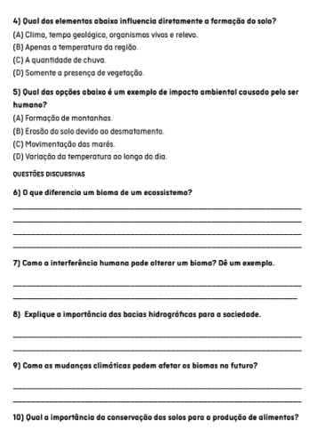 Avaliações Diagnósticas Geografia - Ensino Fundamental II e Ensino Médio. - Imagem 12