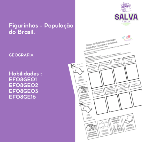 Álbum de Figurinhas - População do Brasil