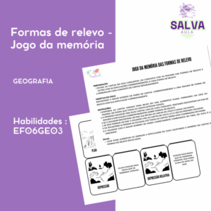 Formas de relevo - Jogo da memória!