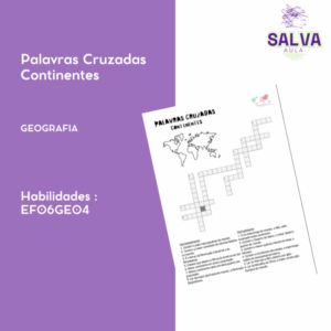 Palavras Cruzadas Continentes