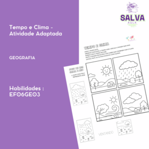 Tempo e Clima - Atividade Adaptada