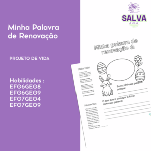 Minha Palavra de Renovação: Páscoa - Reflexão, Projeto de Vida e Geografia!