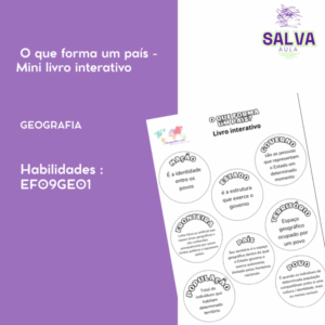 O que forma um país? Mini livro interativo!