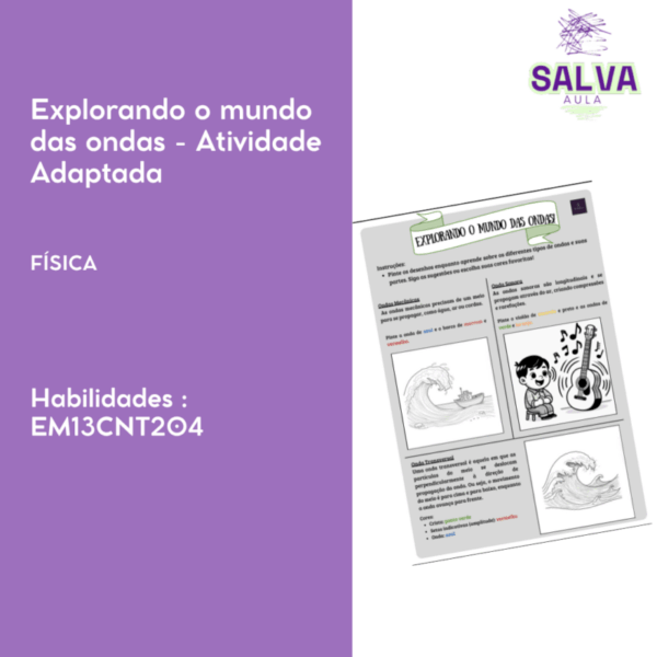 Explorando o mundo das ondas - Atividade adaptada