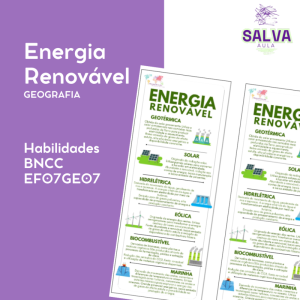 Energia renovável - Resumo / Marca páginas!