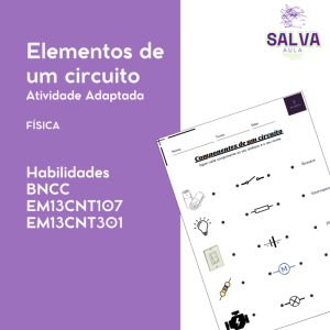 Elementos de um circuito - Atividade adaptada