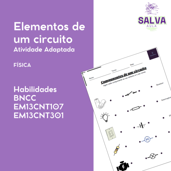 Elementos de um circuito - Atividade adaptada