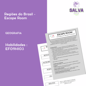 Regiões do Brasil - Escape Room! Volta às aulas!