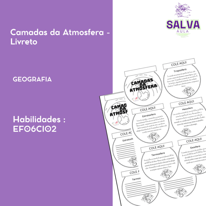 Camadas da Atmosfera - Livreto!
