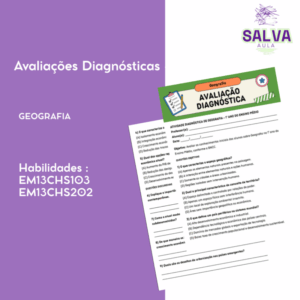 Avaliações Diagnósticas Geografia - Ensino Fundamental II e Ensino Médio.
