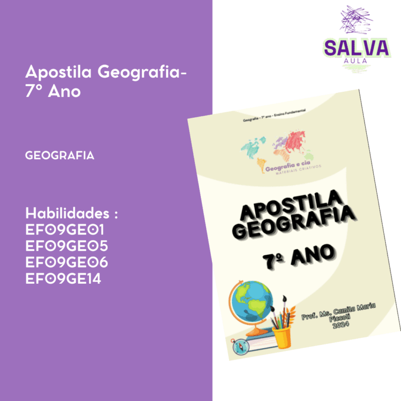 Geografia 7º ano EF - Apostila completa!