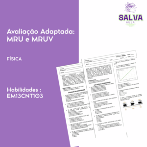 Avaliação Adaptada - MRU e MRUV