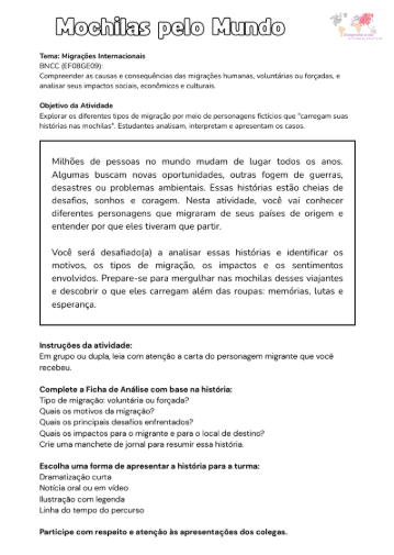 Mochilas pelo Mundo - Migrações internacionais! - Imagem 3