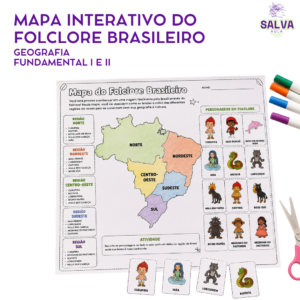 Mapa interativo do Folclore Brasileiro!