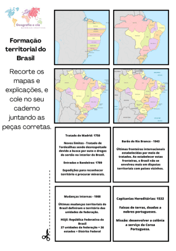 Formação do Território Brasileiro - Junte as peças! Volta às aulas! - Imagem 2