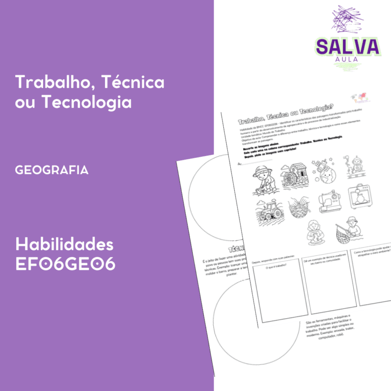 Trabalho, Técnica e Tecnologia: Como o ser humano transforma o mundo