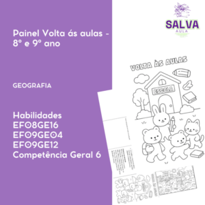 Painel Volta às aulas -  8º e 9º ano