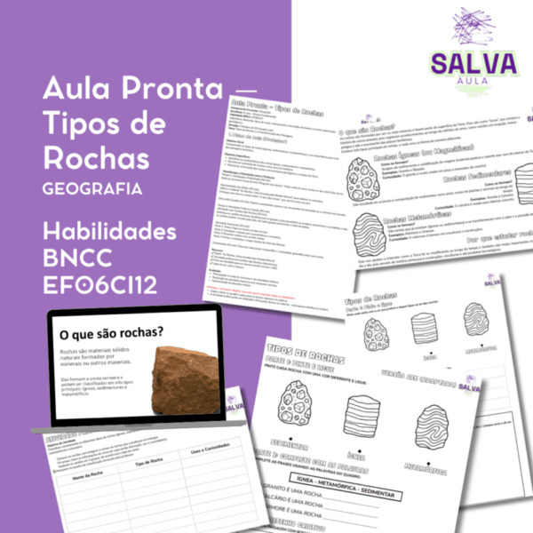 Aula Pronta – Tipos de Rochas