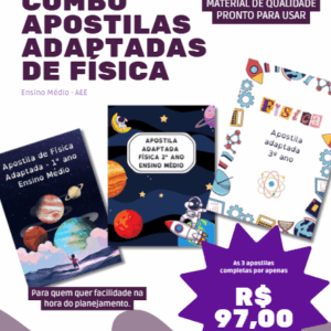 COMBO de Apostilas Adaptadas - Física