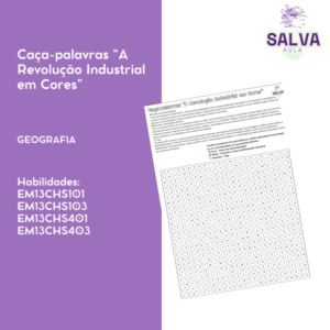 Caça-palavras “A Revolução Industrial em Cores”
