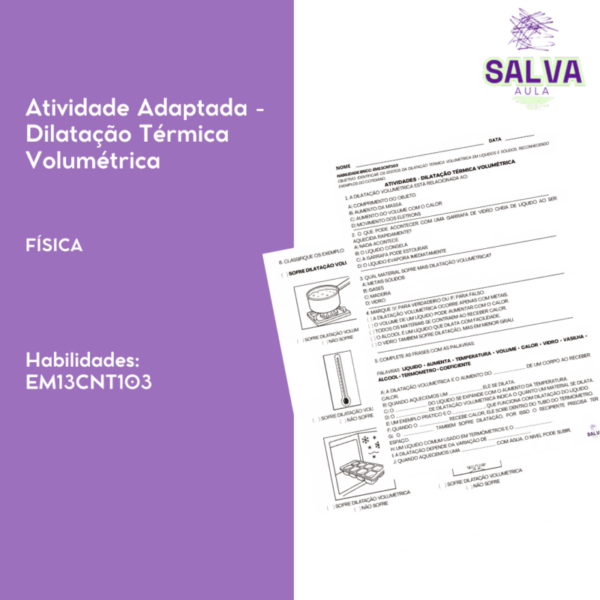 Atividade Adaptada - Dilatação Térmica Volumétrica