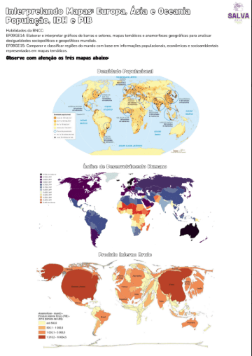 Interpretando Mapas e Gráficos: Europa, Ásia e Oceania - Imagem 2