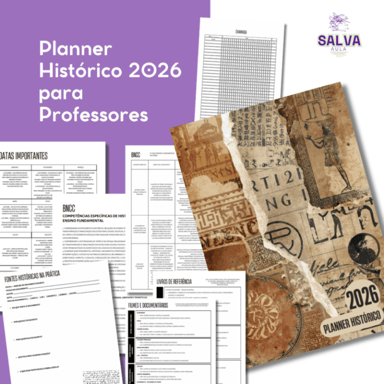 Planner para Professores de História 2026 - Salva Aula