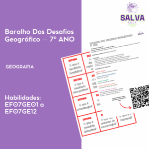Baralho dos Desafios Geográficos – 7º Ano