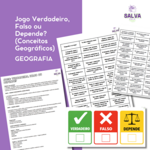 Jogo Verdadeiro, Falso ou Depende? (Conceitos Geográficos)