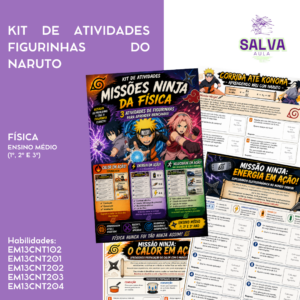 Atividade de Física - Kit Missões Ninja da Física com Naruto (Ensino Médio)