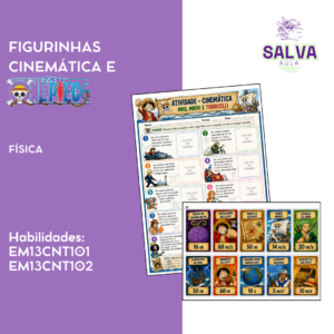 Atividade de Cinemática com Figurinhas – Tema One Piece (MRU, MRUV e Torricelli)
