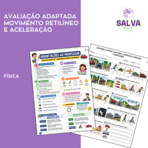 Avaliação Adaptada – Movimento Retilíneo e Aceleração