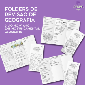Folders de Revisão de Geografia – 6º ao 9º ano