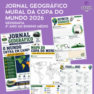 Jornal Geográfico – Mural da Copa do Mundo 2026 - Atividades de Geografia sobre a Copa do Mundo 2026