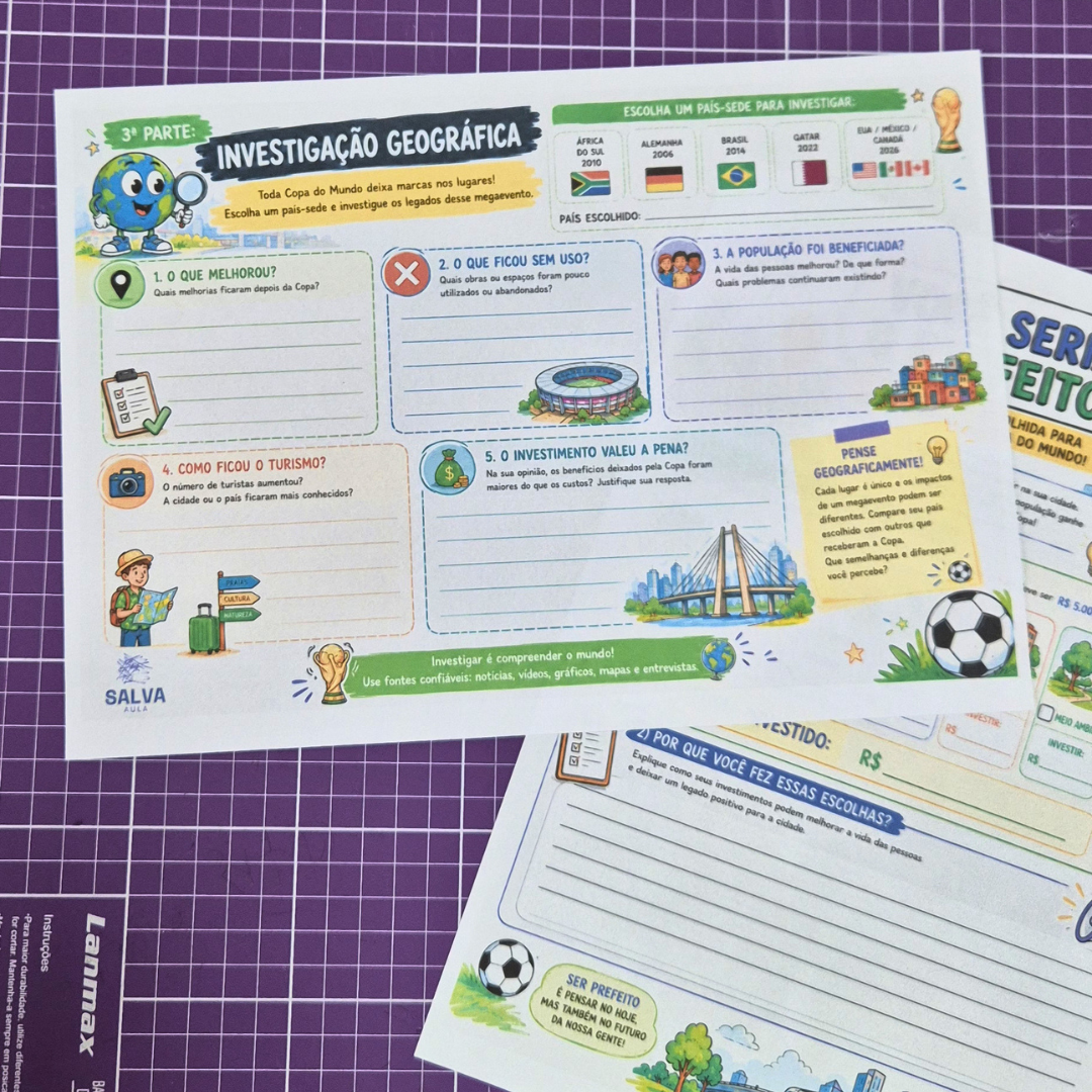 Legados da Copa do Mundo + Mural Interativo para Imprimir - Imagem 4